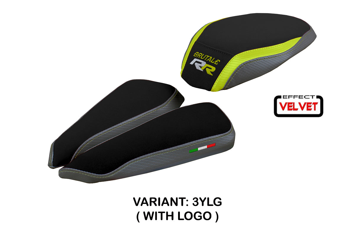 MV Agusta Brutale 1000RR 2020-2025 Seat Cover Tappezzeria Italia TPZ in Yellow Grey