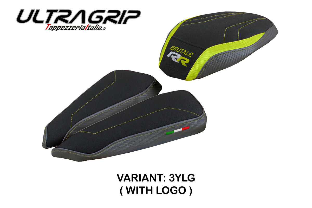 MV Agusta Brutale 1000RR 2020-2025 Seat Cover Tappezzeria Italia TPZ Ultragrip in Yellow and Grey