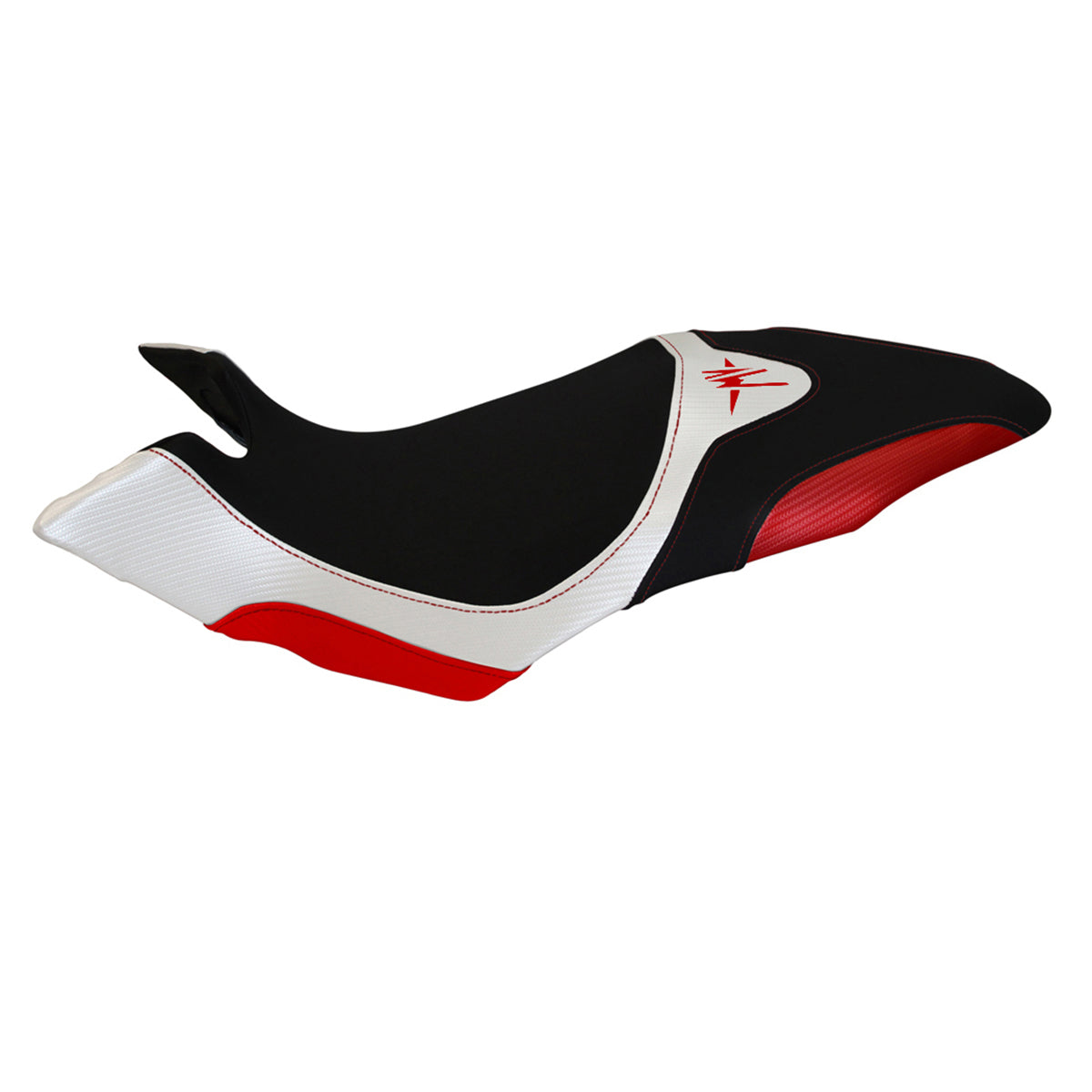 Funda de asiento MV Agusta Dragster 800 2014-2018 Tappezzeria Italia TPZ en blanco y rojo