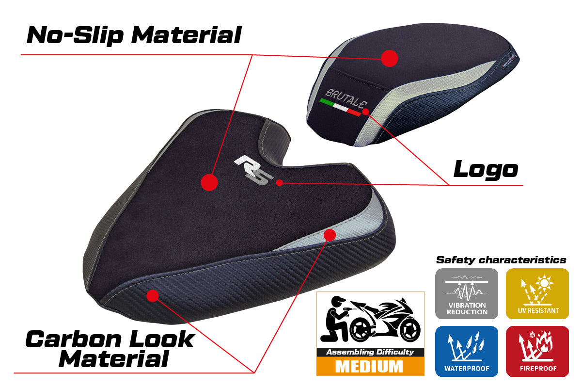 MV Agusta Brutale 1000RS 2021-2025 Seat Cover Tappezzeria Italia TPZ in Silver