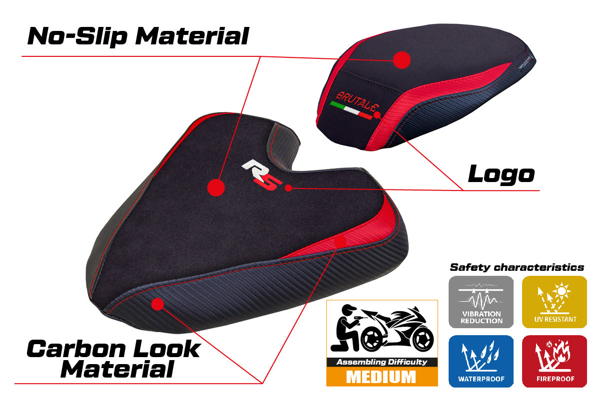 MV Agusta Brutale 1000RS 2021-2025 Seat Cover Tappezzeria Italia TPZ in Red
