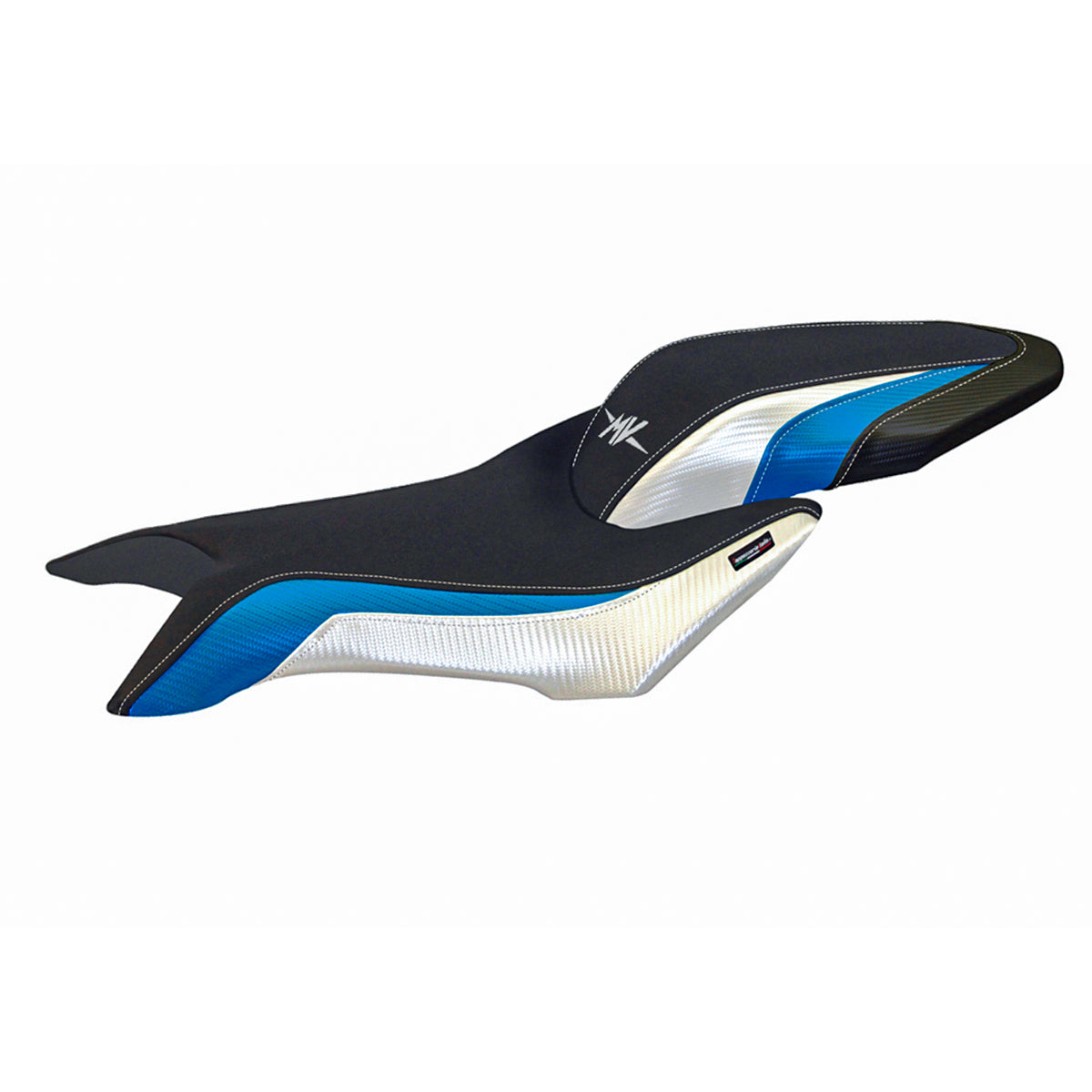 MV Agusta Brutale 800 2016-2025 Seat Cover Tappezzeria Italia TPZ in White and Blue