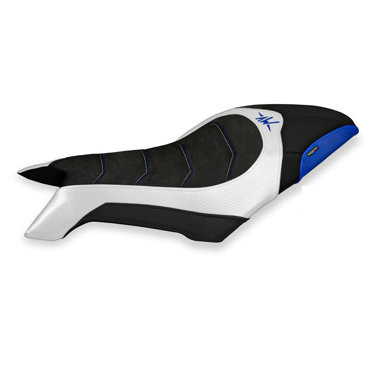MV Agusta Dragster 800 2019-2026 Seat Cover TPZ Italia Ultragrip White Blue
