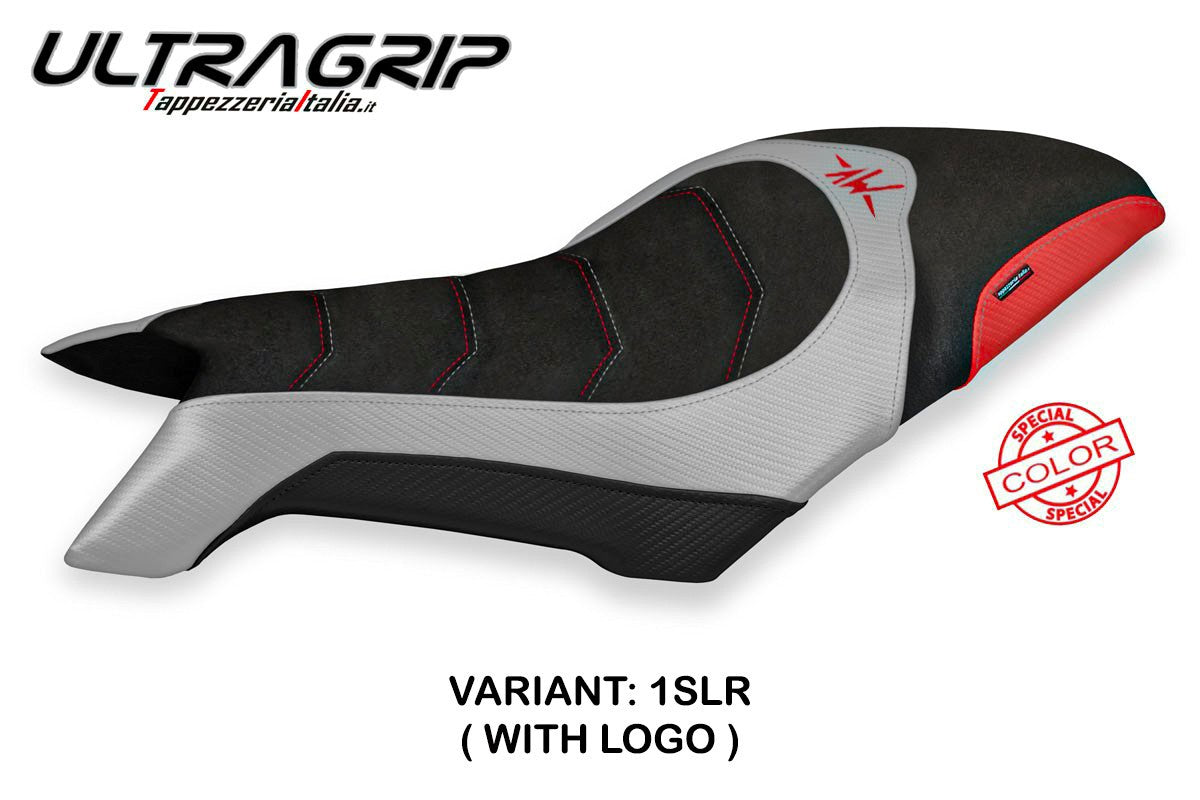 MV Agusta Dragster 800 2019-2026 Seat Cover TPZ Italia Ultragrip Silver Red