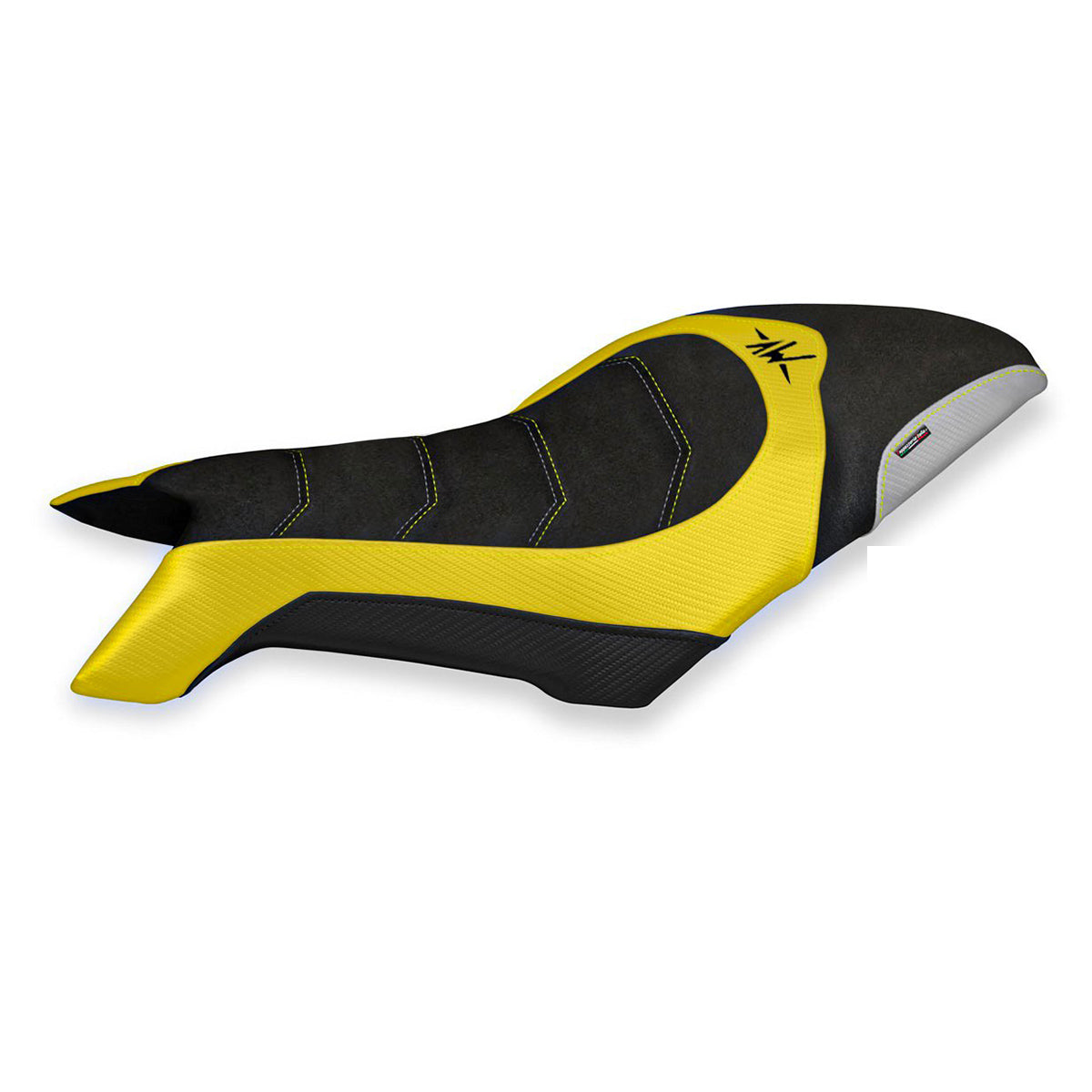 MV Agusta Dragster 800 2019-2026 Seat Cover TPZ Italia Ultragrip Yellow Silver