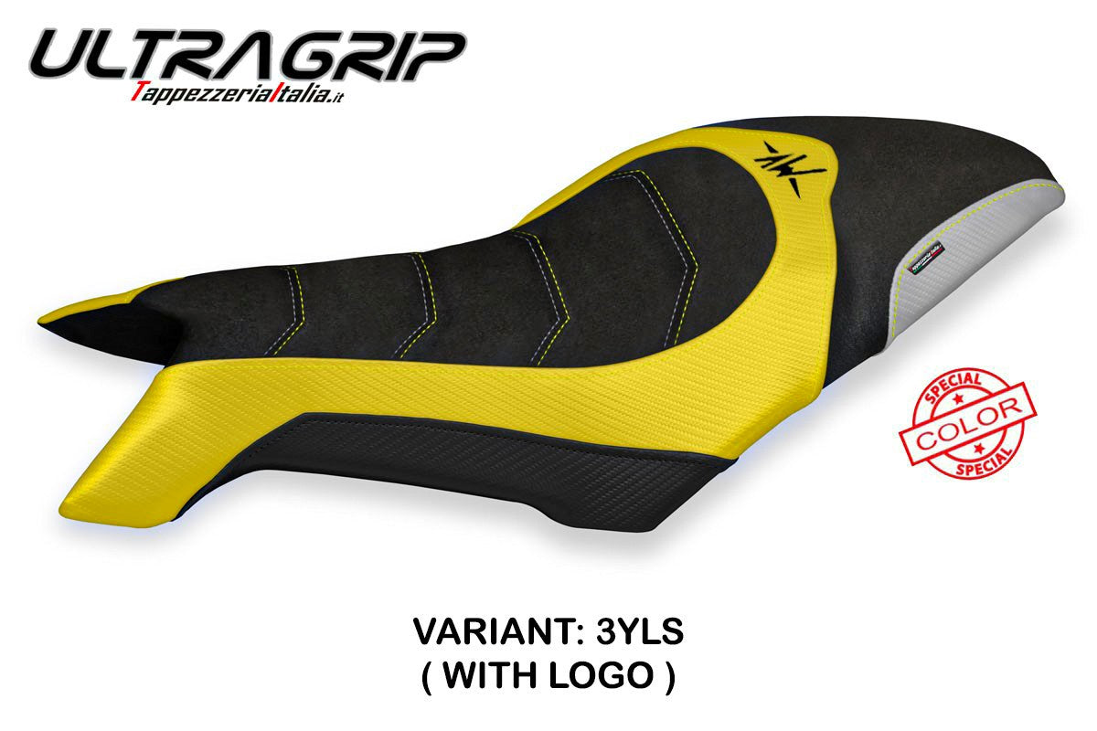 MV Agusta Dragster 800 2019-2026 Seat Cover TPZ Italia Ultragrip Yellow Silver