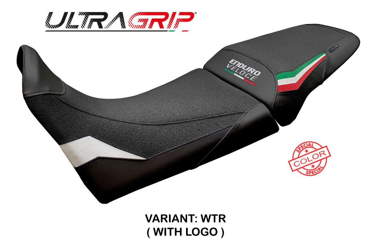 MV Agusta Enduro Veloce 2024-2025 Seat Cover Tappezzeria Italia TPZ Ultragrip White Ita