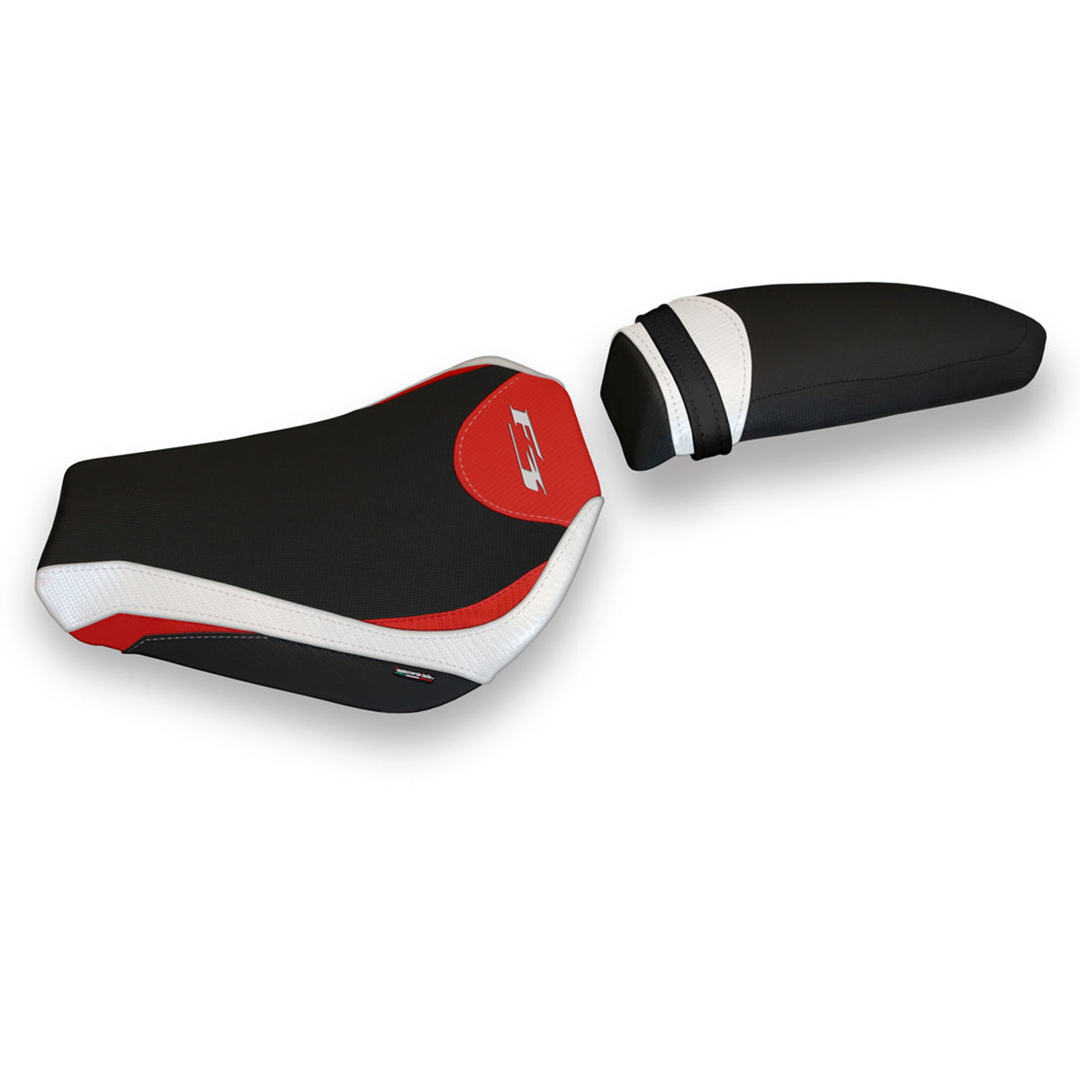 MV Agusta F3 2012-2025 Seat Cover Tappezzeria Italia TPZ Comfort in White and Red