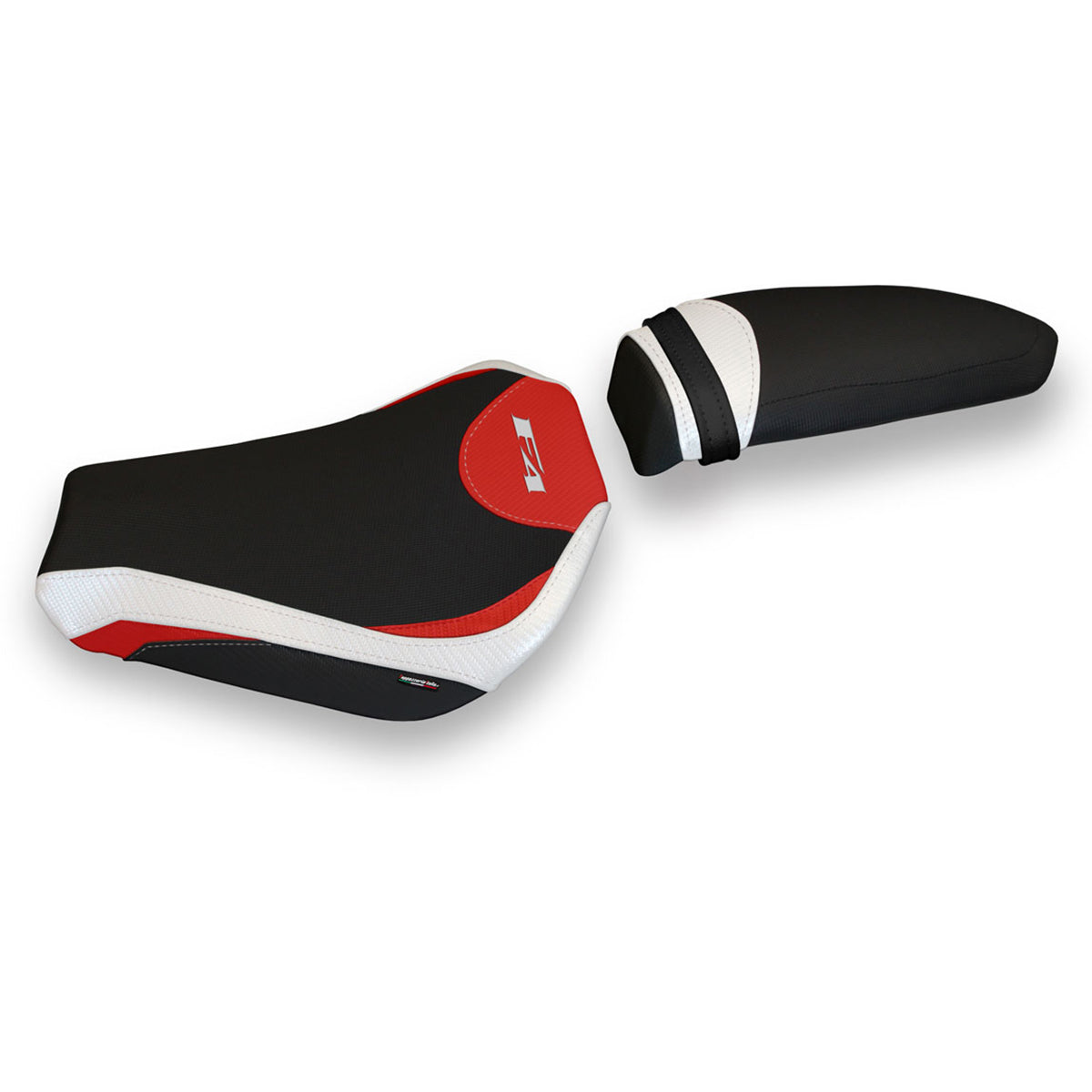 Funda de asiento MV Agusta F4 2010-2020 Tappezzeria Italia TPZ Comfort Blanco y Rojo SE
