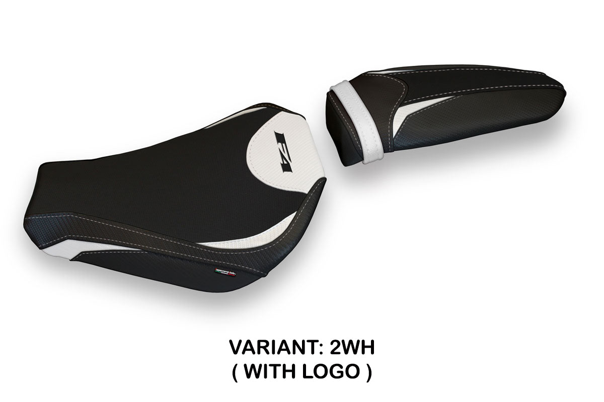 Funda de asiento MV Agusta F4 2010-2020 Tappezzeria Italia TPZ en blanco y negro