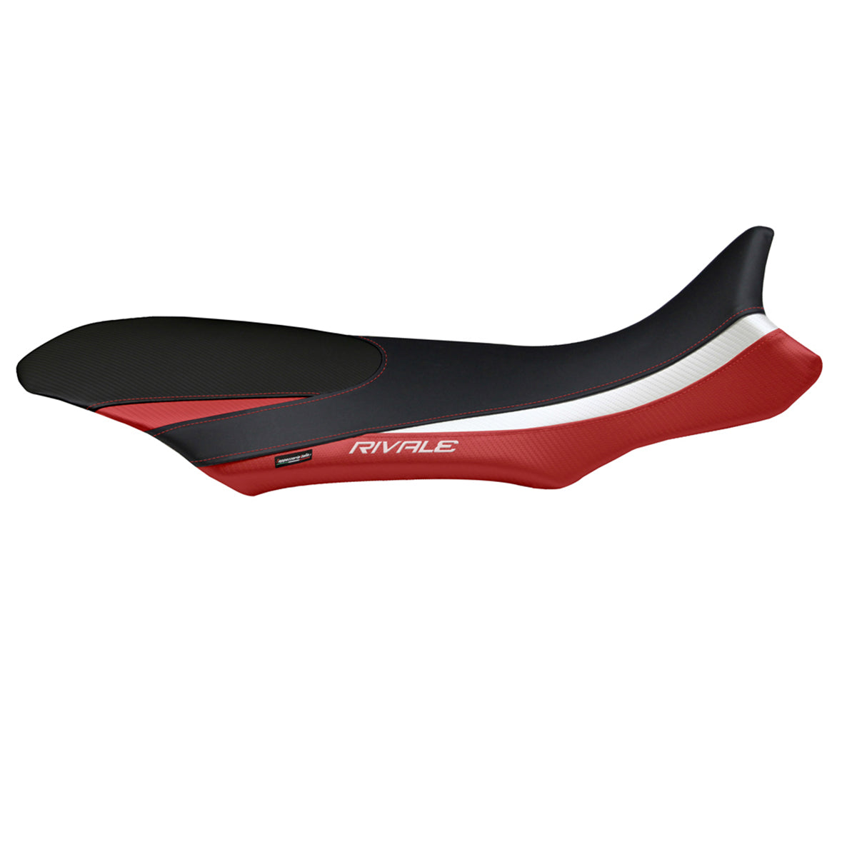 Funda de asiento MV Agusta Rivale 800 2013-2018 Tappezzeria Italia TPZ en rojo y blanco