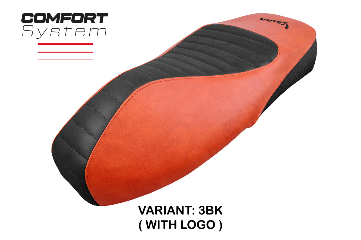 Funda de asiento para Vespa GTS 125 150 300 2009-2024 Tappezzeria Italia TPZ Comfort en color ladrillo SE
