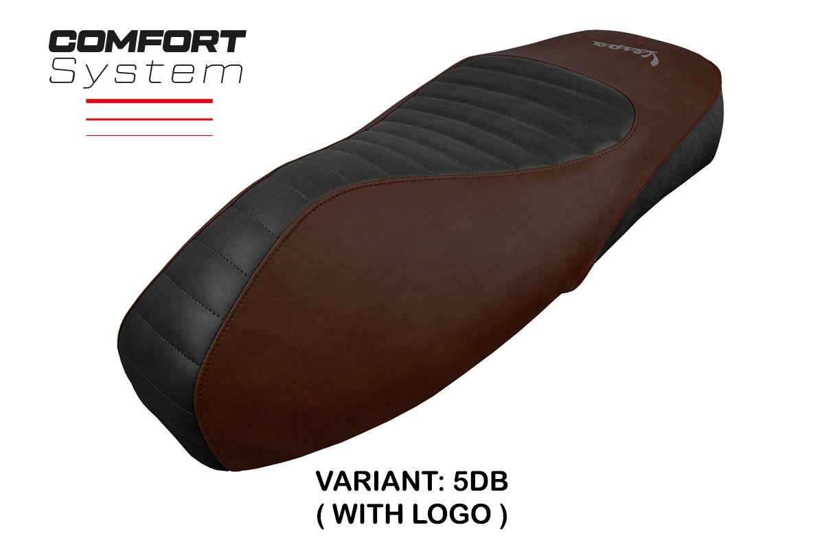 Vespa GTS 125 150 300 2009-2024 Seat Cover Tappezzeria Italia TPZ Comfort in Dark Brown SE