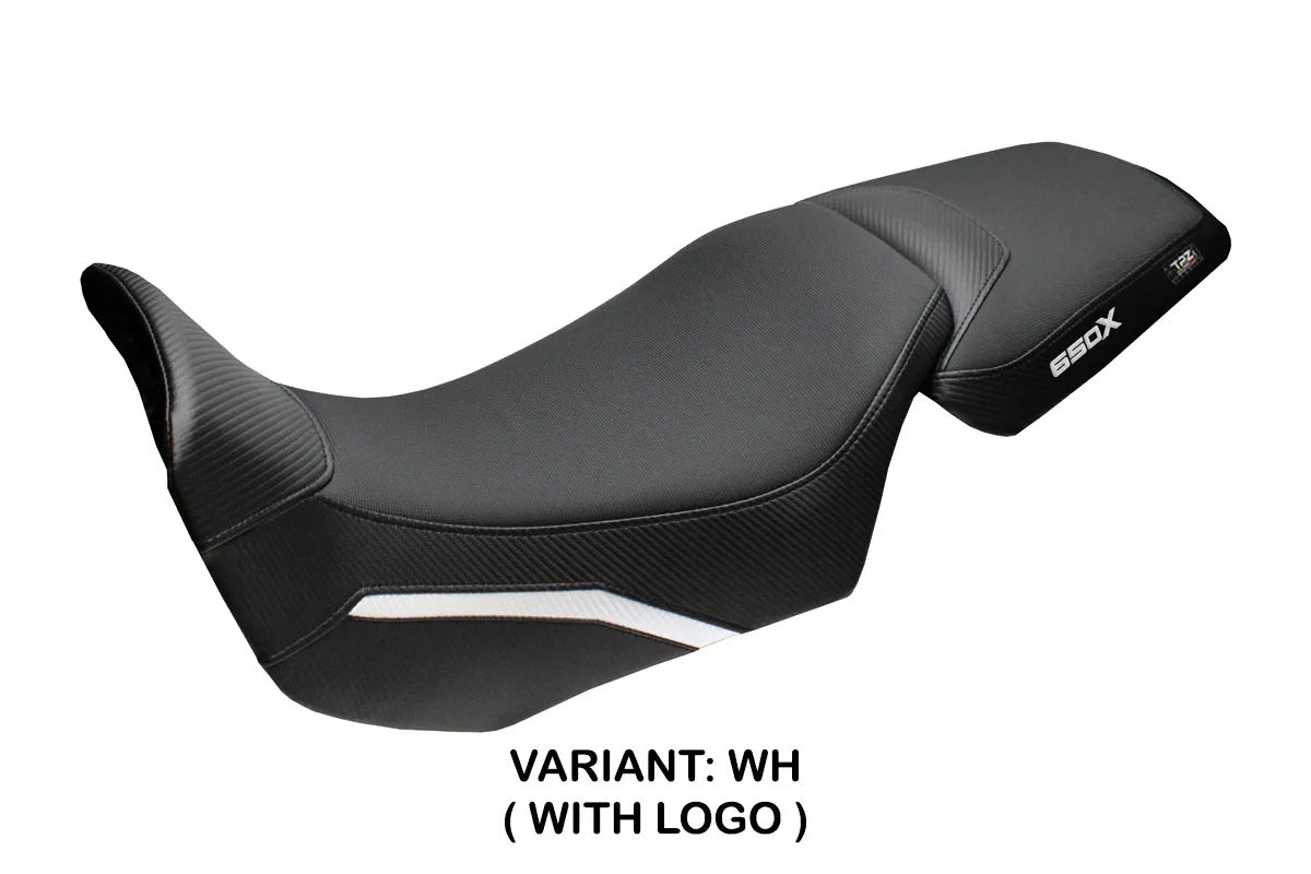 QJ Motor SVT 650 X 2024-2026 Seat Cover TPZ Italia White Black