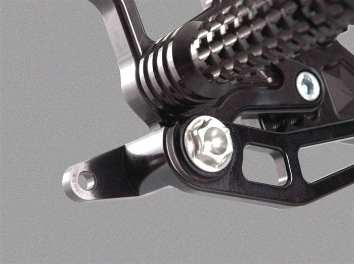 Vortex Rearsets Suzuki GSXR 600 750 2011-2025 in Black