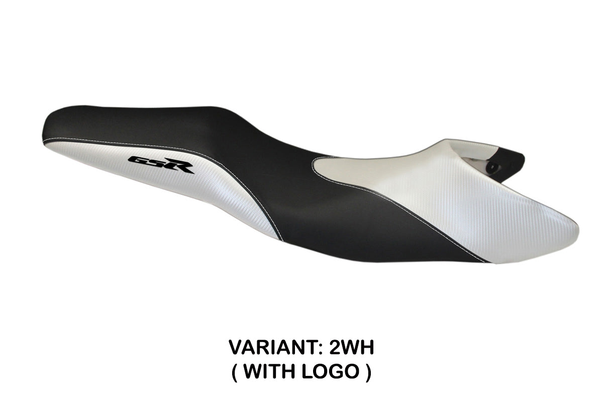 Suzuki GSR 600 2006-2011 Seat Cover Tappezzeria Italia TPZ in White and Black