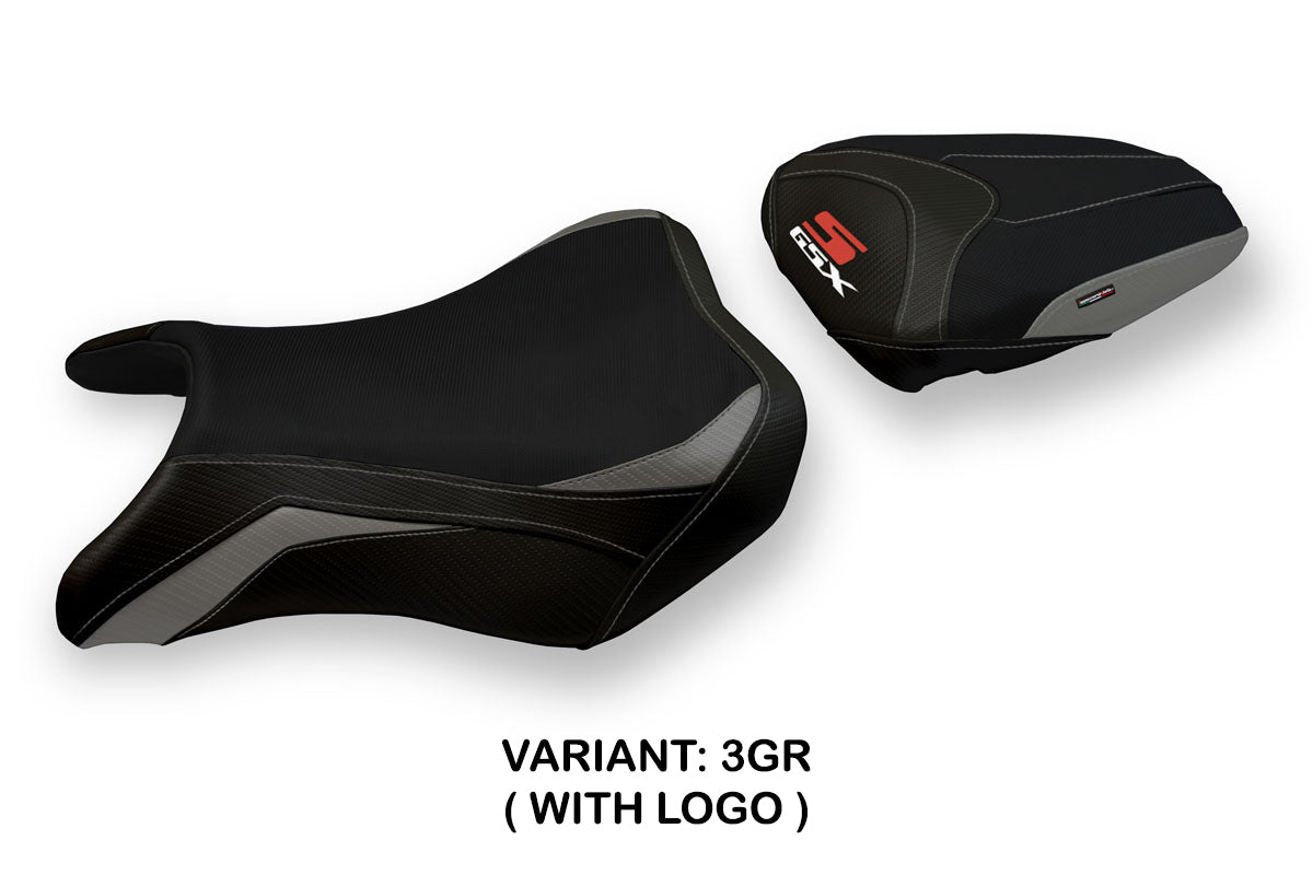 Suzuki GSXS 750 2017-2021 Seat Cover Tappezzeria Italia TPZ in Grey and Black