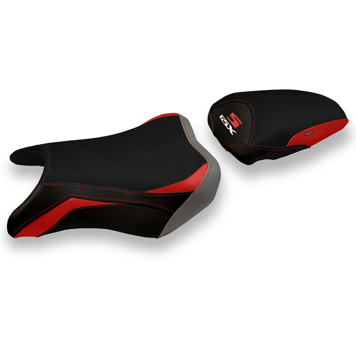 Suzuki GSXS 750 2017-2021 Seat Cover Tappezzeria Italia TPZ Comfort in Red and Grey
