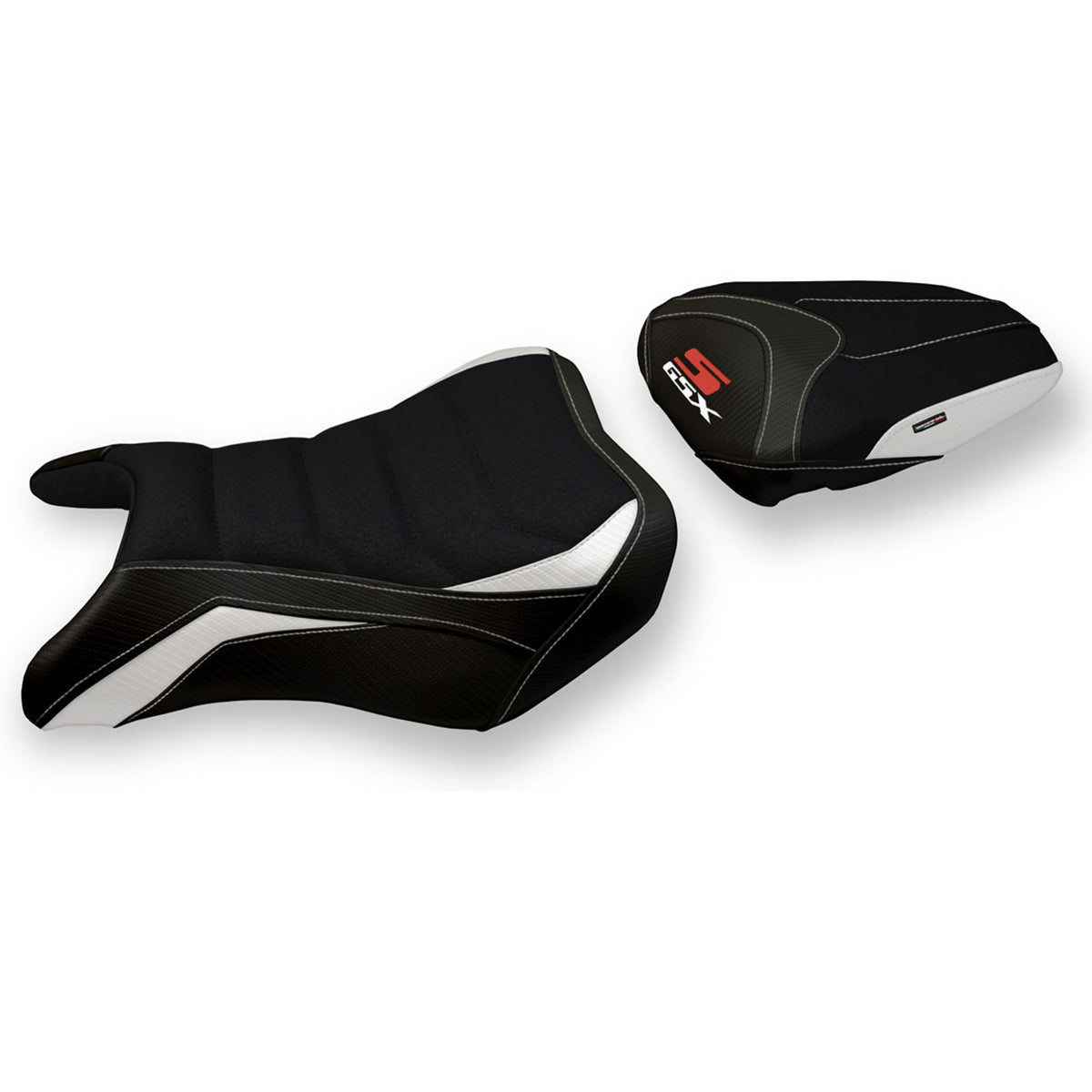 Suzuki GSXS 750 2017-2021 Seat Cover Tappezzeria Italia TPZ Ultragrip in White