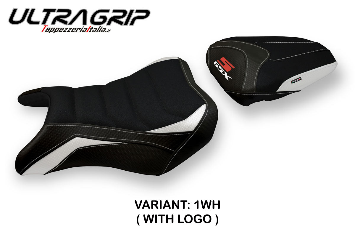 Suzuki GSXS 750 2017-2021 Seat Cover Tappezzeria Italia TPZ Ultragrip in White