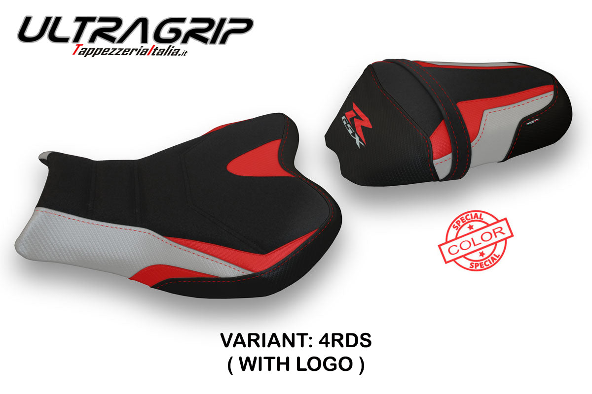 Suzuki GSXR 1000 2009-2016 Seat Cover Tappezzeria Italia TPZ Ultragrip in Red and Silver