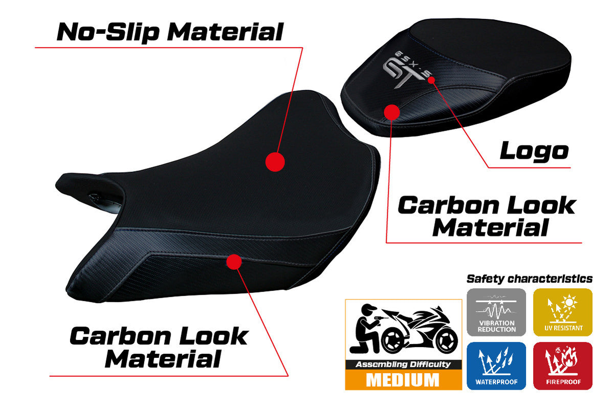 Suzuki GSX S 1000 GT 2021-2026 Seat Cover TPZ Italia Black