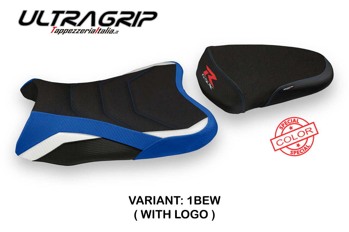 Suzuki GSXR 600 750 2006-2007 Seat Cover Tappezzeria Italia TPZ Ultragrip in Blue, White and Black