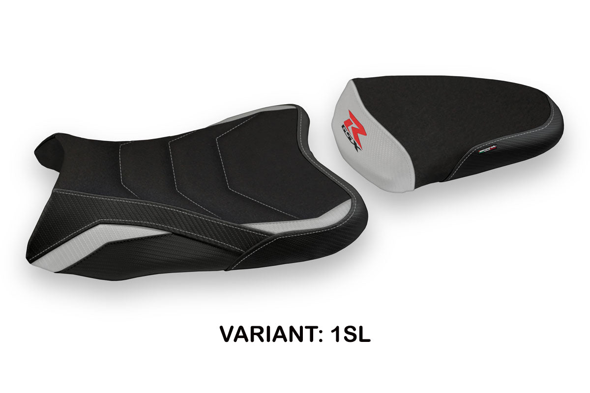 Suzuki GSXR 600 750 2008-2010 Seat Cover Tappezzeria Italia TPZ Ultragrip in Silver and Black