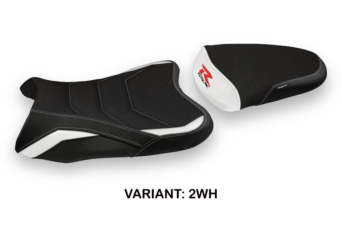 Suzuki GSXR 600 750 2008-2010 Seat Cover Tappezzeria Italia TPZ Ultragrip in White and Black