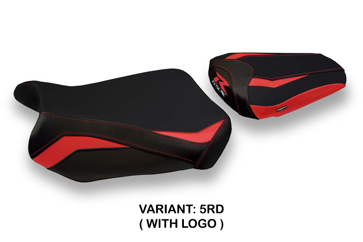 Suzuki GSXR 600 750 2011-2024 Seat Cover Tappezzeria Italia TPZ in Red and Black