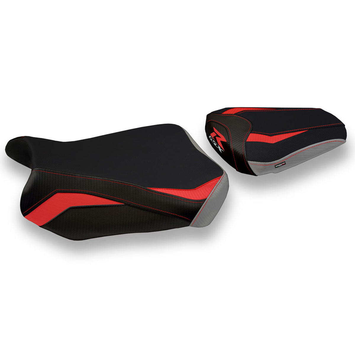Suzuki GSXR 600 750 2011-2024 Seat Cover Tappezzeria Italia TPZ in Red and Grey