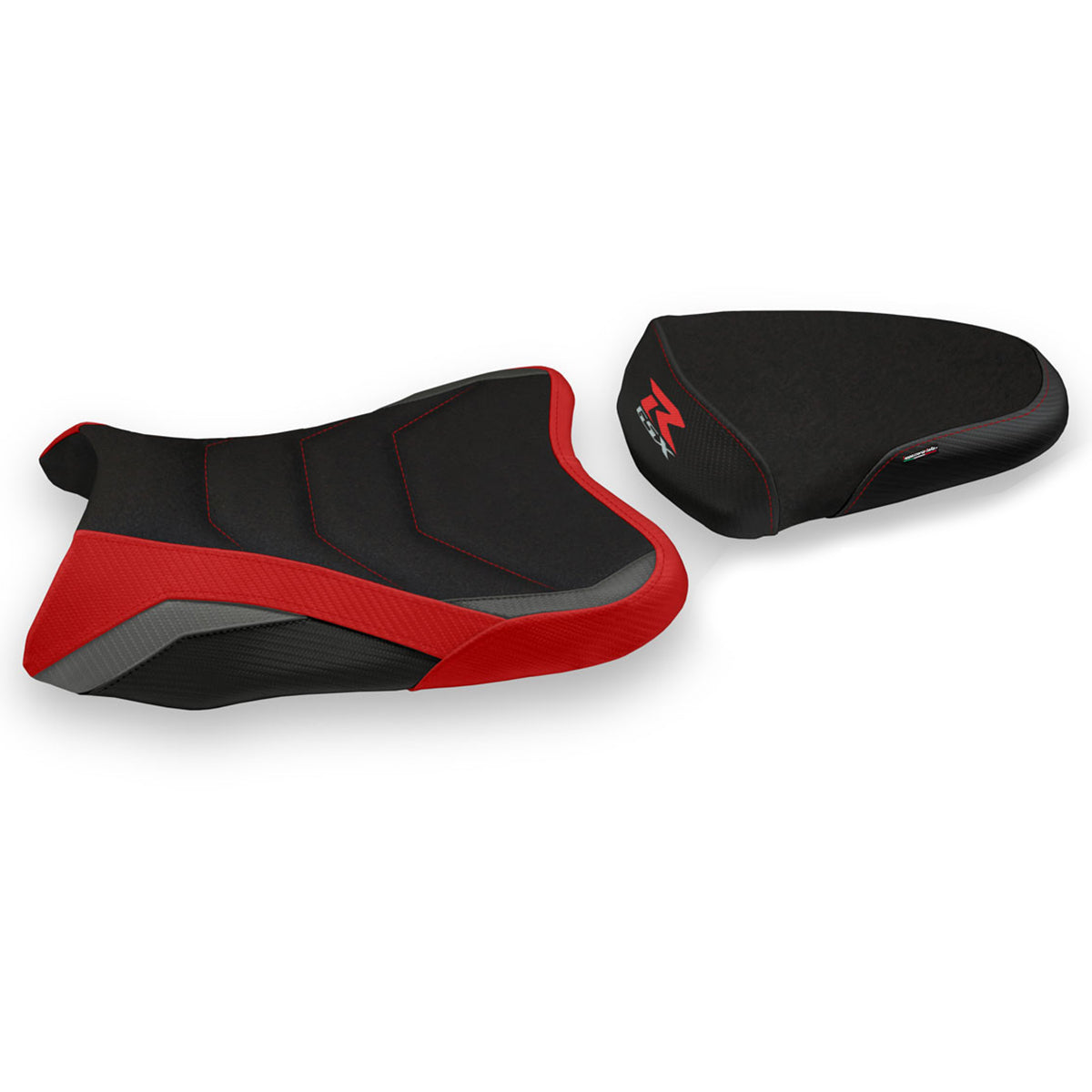 Suzuki GSXR 1000 2007-2008 Seat Cover Tappezzeria Italia TPZ in Special Ultragrip Red and Grey