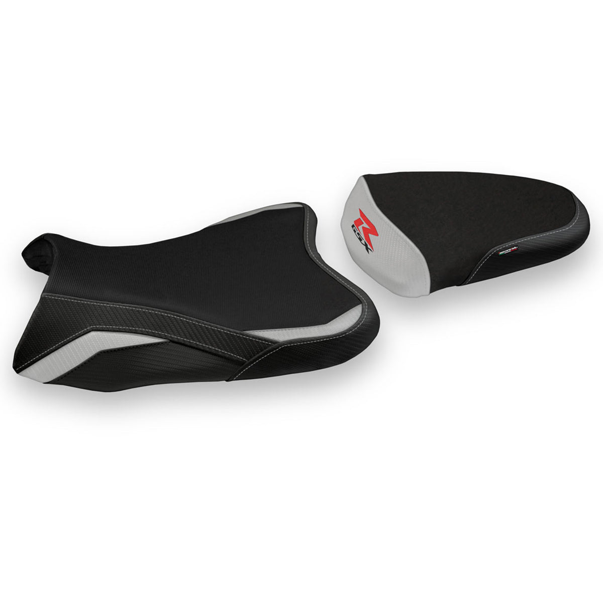 Suzuki GSXR 1000 2007-2008 Seat Cover Tappezzeria Italia TPZ in Silver and Black