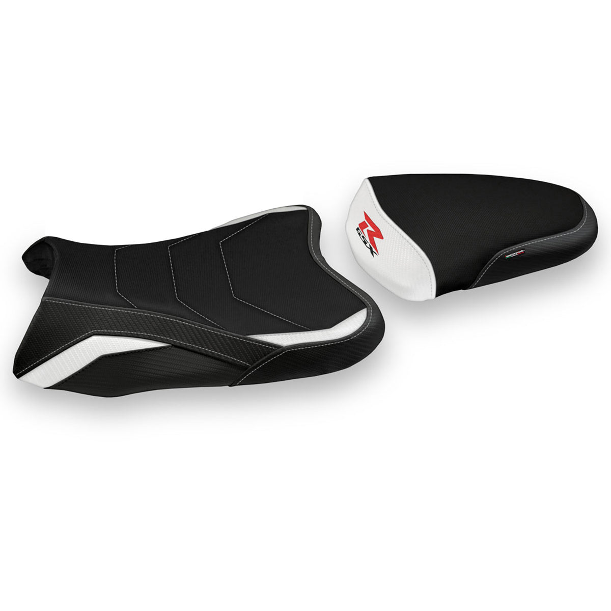 Suzuki GSXR 1000 2007-2008 Seat Cover Tappezzeria Italia TPZ Comfort in White and Black
