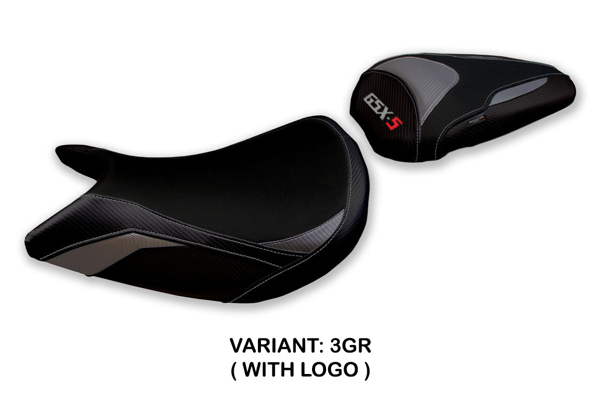 Suzuki GSXS 1000F 2015-2020 Seat Cover Tappezzeria Italia TPZ in Grey and Black