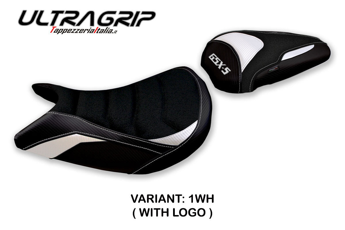 Suzuki GSXS 1000 2015-2020 Seat Cover Tappezzeria Italia TPZ Ultragrip in White