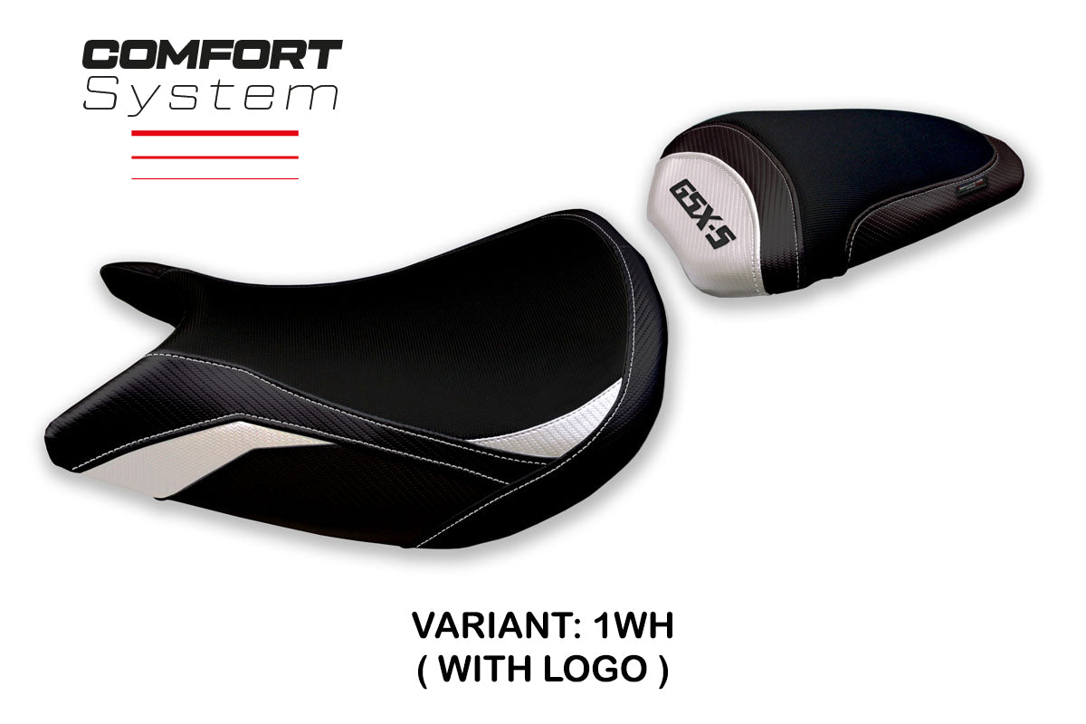 Suzuki GSXS 1000 2021-2025 Seat Cover Tappezzeria Italia TPZ Comfort in White