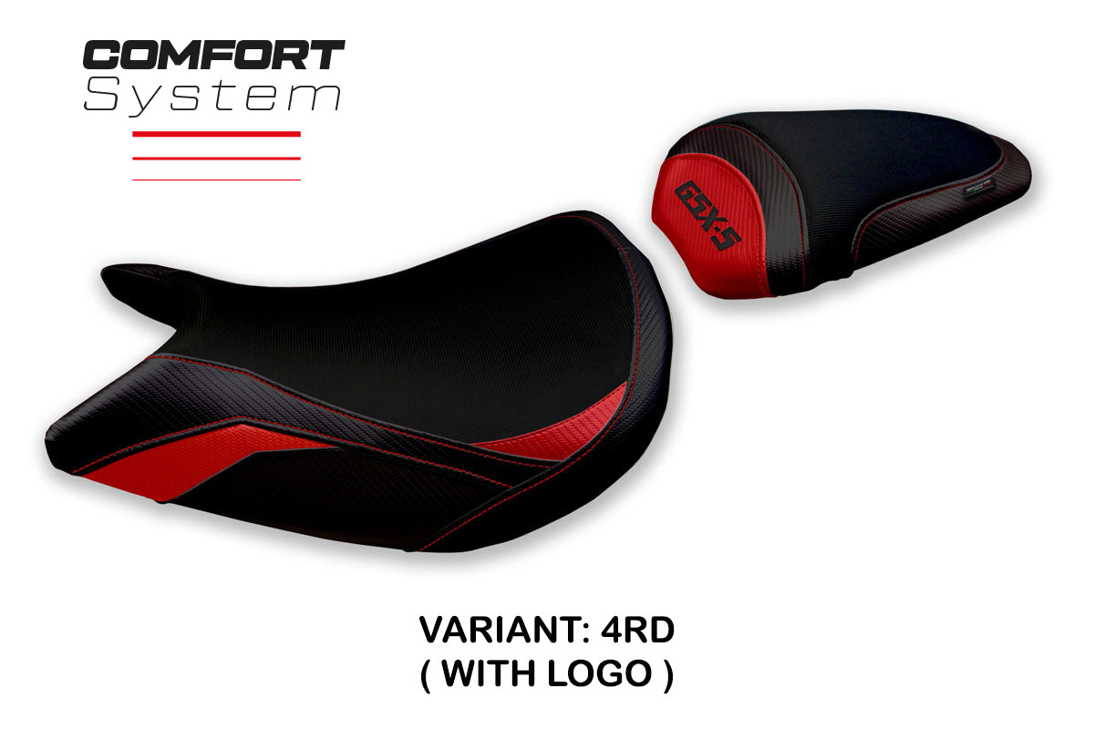 Suzuki GSXS 1000 2021-2025 Seat Cover Tappezzeria Italia TPZ Comfort in Red