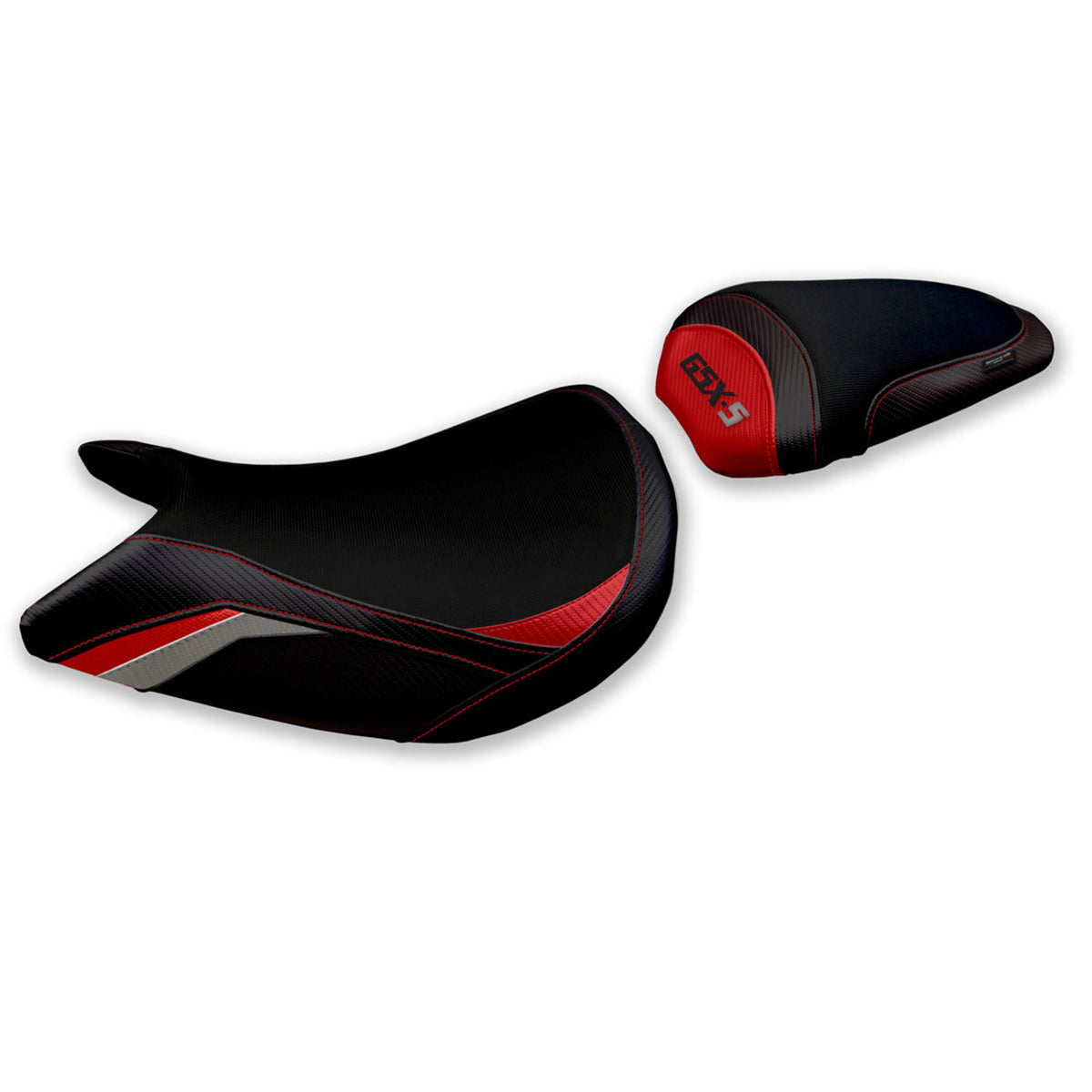 Suzuki GSXS 1000 2021-2025 Seat Cover Tappezzeria Italia TPZ Comfort in Red and Grey