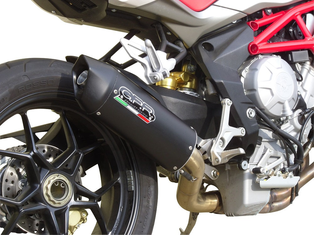 Mv Agusta Brutale 800 Dragster 2017-2020 -RR Exhaust GPR Slip-on Furore Evo4 Nero