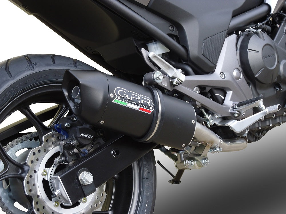 Honda Integra 700 2012-2013 Exhaust GPR Slip-on Furore Nero