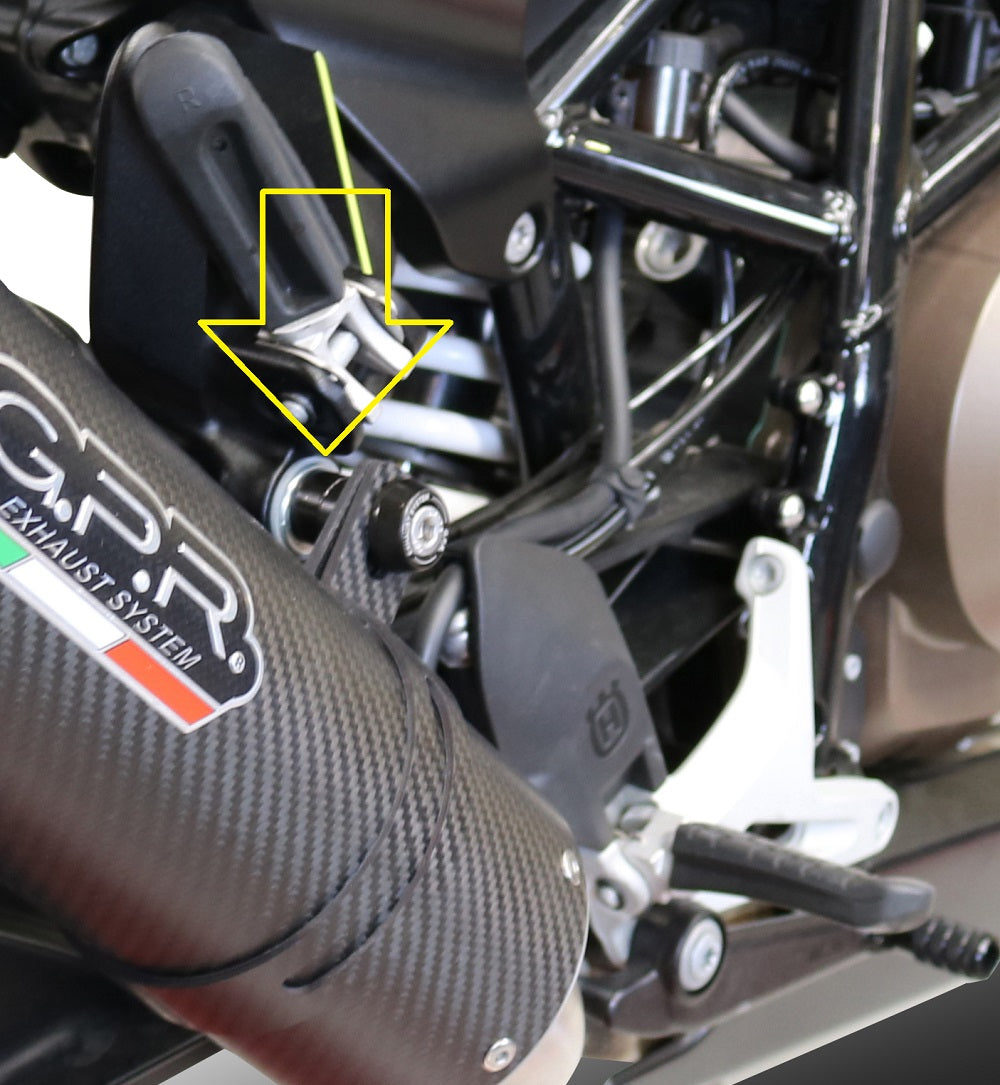 Husqvarna Svartpilen 701 2018-2020 Exhaust GPR Slip-on Furore Evo4 Nero