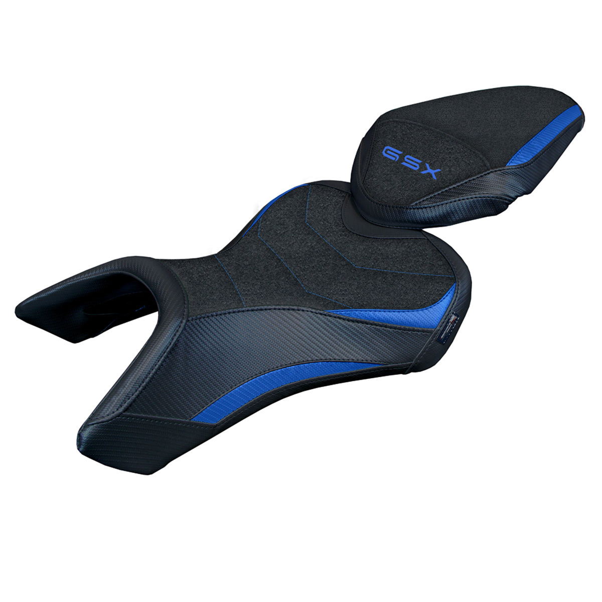 Suzuki GSX 8S-8R 2023-2025 Seat Cover Tappezzeria Italia TPZ Ultragrip in Blue and Black