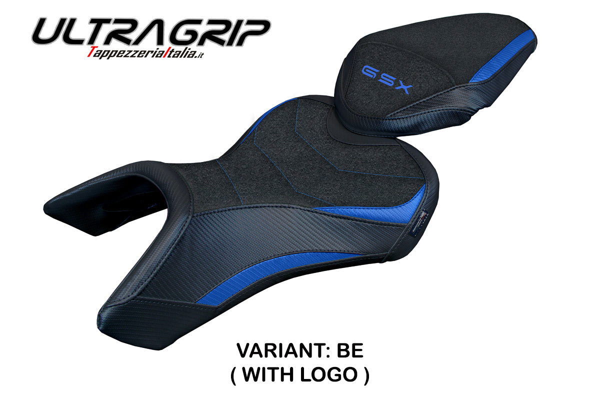 Suzuki GSX 8S-8R 2023-2025 Seat Cover Tappezzeria Italia TPZ Ultragrip in Blue and Black