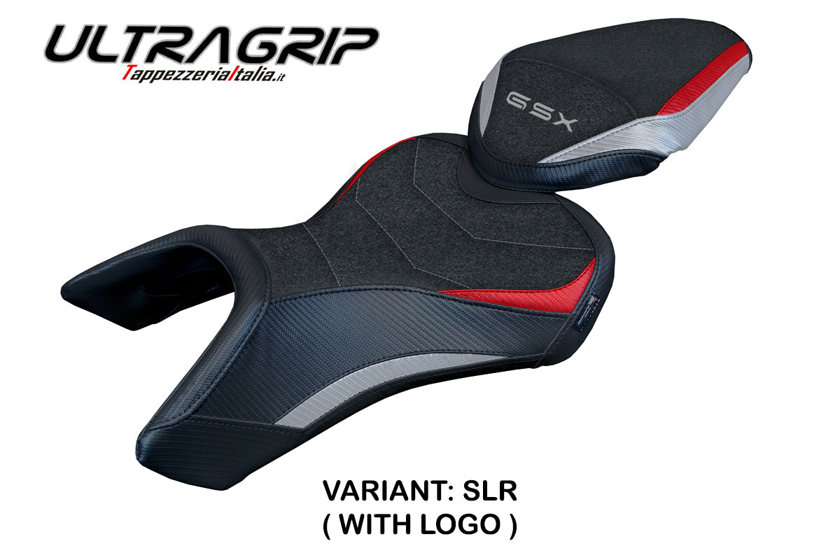 Suzuki GSX 8S-8R 2023-2025 Seat Cover Tappezzeria Italia TPZ Ultragrip in Silver Red and Black