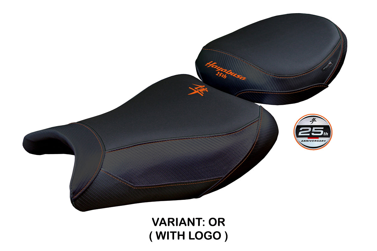 Suzuki GSX 1300 R Hayabusa 2021-2025 Seat Cover Tappezzeria Black Orange