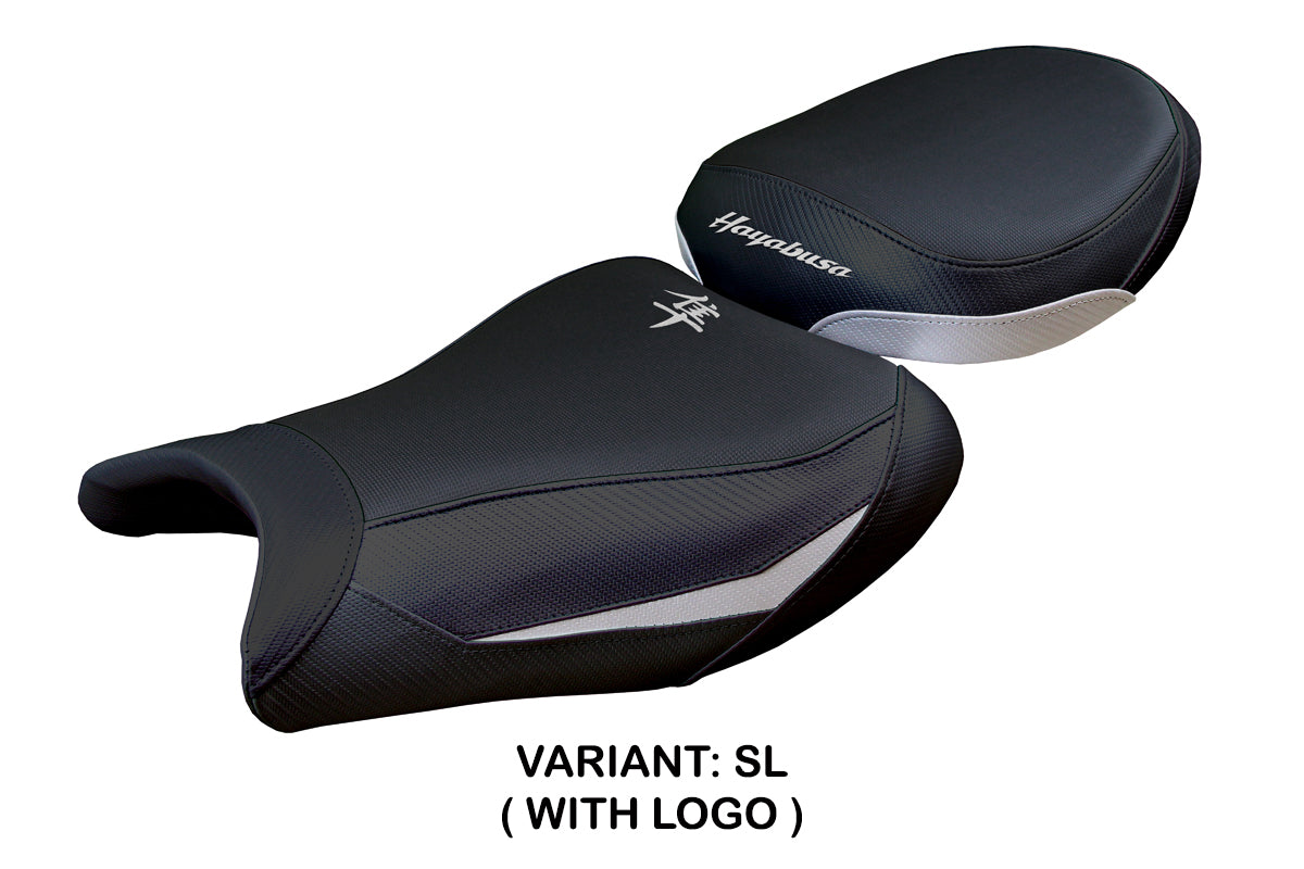 Funda de asiento Suzuki GSX R 1300 Hayabusa 2008-2020 Tappezzeria Italia TPZ en plata