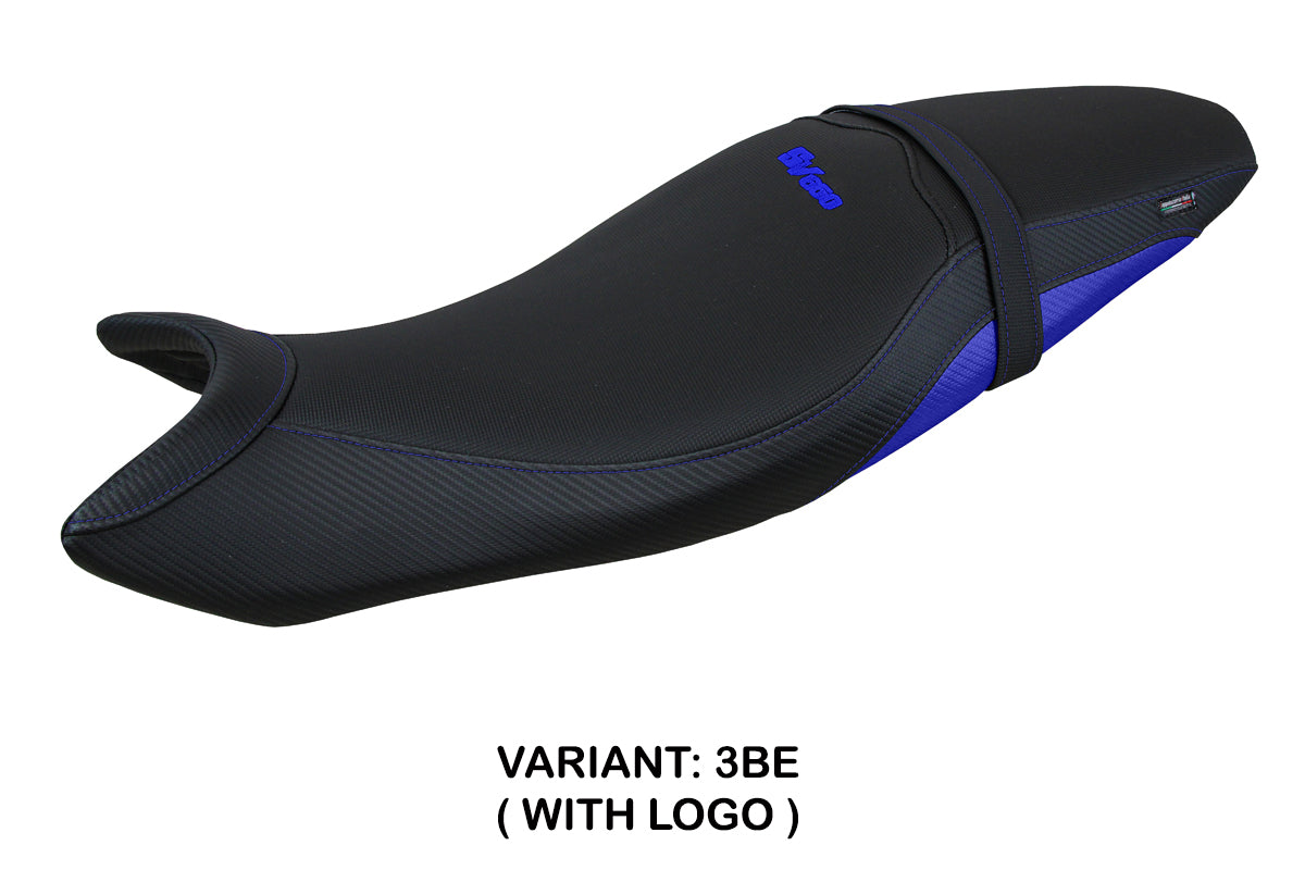 Suzuki SV650 2016-2025 Seat Cover Tappezzeria Italia TPZ in Blue and Black