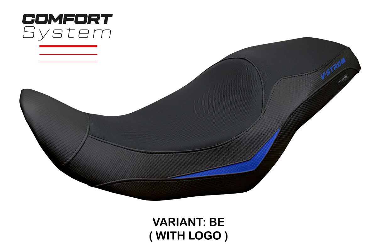 Suzuki V-Strom 800 DE SE 2023-2025 Seat Cover Tappezzeria Comfort Black Blue