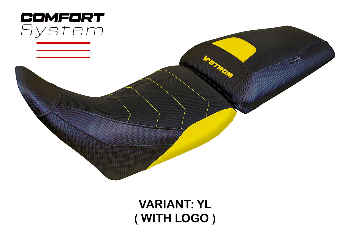 Suzuki V-Strom 1050 2020-2025 Seat Cover Tappezzeria Italia TPZ Comfort in Yellow